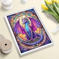 croshom Kit de Arte de Gema de Dragão - Pintura de Diamante DIY 30,5 x 40,6 cm para Adultos | Decoração Elegante e Presente Especial - imagem 4
