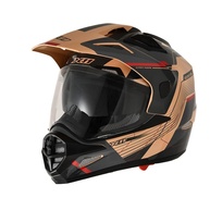 Capacete X11 Crossover Adventure 2 Em 1: On/Off Road com Óculos Integrado - Cor Areia - imagem 1