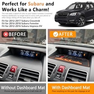 Tapete de Painel Laranja para Subaru Crosstrek, Forester e Impreza (2012-2018) - Proteção Antiderrapante e Estilo - imagem 5
