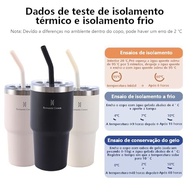 Copo Térmico Romantic Crown 591ml com Canudo - Aço Inoxidável, Isolamento a Vácuo, Tampa à Prova de Vazamento - imagem 4