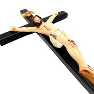 Crucifixo de Parede com Cristo em Resina 33 cm - Decoração Religiosa Elegante - imagem 4