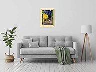 Kit de Ponto Cruz Estampado Van Gogh - Café Terraço à Noite 11CT 24,9x34,8cm - imagem 3