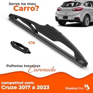 Palheta Limpadora Traseira Vigia Carenada 10" Silicone para Chevrolet Cruze (2017-2023) - Limpeza Silenciosa e Eficiente - imagem 4