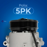 Compressor Ar Condicionado Agile Montana Delphi CS20078 - imagem 2