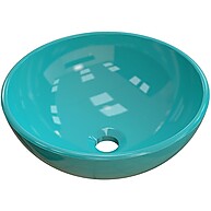 Cuba de Banheiro Redonda Turquesa: Elegância Lyam Decor - imagem 1