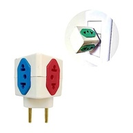 KIT 3 Adaptadores Benjamin Cubo 3D: 4 Tomadas (3x10A + 1x20A) Padrão Novo - imagem 3