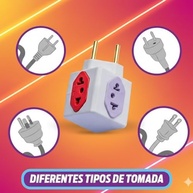 Kit 2 Adaptadores Benjamin Cubo: Mais Tomadas com Segurança e Estilo! - imagem 4