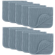 Comfy Cubs Panos para Arrotar de Musselina 50,8x25,4cm | 10 Unidades, 6 Camadas Ultra Absorventes, 100% Algodão para Bebês - imagem 2