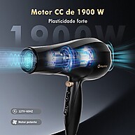 Secador de Cabelo MORINA 1900W: Poder e Cuidado - imagem 2