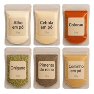 Temperos e Condimentos Culinários Naturais Sem Conservantes Essenciais (Kit 6 Temperos Básicos) - imagem 1