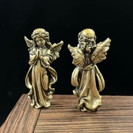Estátua de Anjo Cupido em Latão - Decoração Elegante e Requintada (48 x 25 mm) - imagem 3