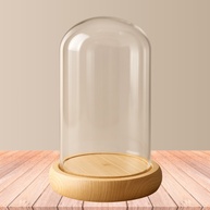 Cúpula de Vidro Decorativa: Elegância 9x20cm - imagem 1