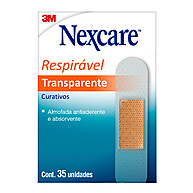 Curativo Nexcare Transparente: 35 Unidades de Proteção Leve - imagem 1