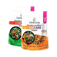 Kit 2 Granolas Salgadas Sem Glúten Leve Croc: Páprica, Cúrcuma - imagem 1