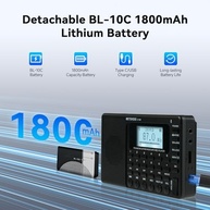 Rádio Portátil Retekess V115P: Ondas Curtas AM/FM/SW/WB, Recarregável, Bluetooth, Gravação e Mais! - imagem 5