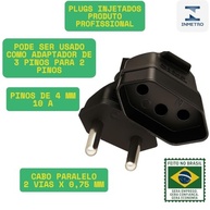 Prolongador Elétrico Curto 20cm 10A Preto: Conexão Segura e Prática - imagem 4