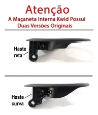 Maçaneta Interna Gatilho Puxador Kwid 2017+ Lado Direito Haste Curva - Peça de Reposição Essencial - imagem 3
