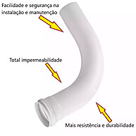 Curva PVC 150mm Fortlev: Esgoto Sem Vazamentos! - imagem 1