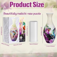 Quebra-Cabeça 3D Vaso de Flores - 160 Peças Curvas para Decoração e Arranjos - imagem 4