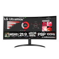 Monitor LG 34" 100Hz 5ms UltraWide Curvo 34WR50QC-B.AWZM - imagem 1