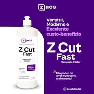 Z Cut Fast Composto Polidor de Corte 1L Zacs - imagem 3