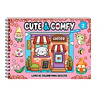 Cute & Comfy Super Extra Edição 02 – Livro de Colorir Adulto com Capa Holográfica - imagem 1