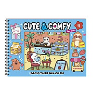 Cute & Comfy Super Extra Edição 04 – Livro de Colorir Adulto com Capa Holográfica - imagem 1