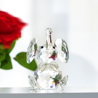 Elefante de Cristal Decorativo - H & D Crystal - Coleção Cute Elephant - Estátua de Decoração em Vidro K9 - imagem 5