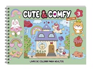 Livro de Colorir Adulto Cute & Comfy Super Extra Edição 03: Relaxamento e Criatividade com Capa Holográfica - imagem 1