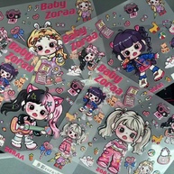 Adesivos Kawaii Cute Girl: Estilo e Brilho à Prova d'Água - imagem 2