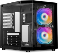 Gabinete Gamer Mancer CV700M | Mini Tower | Lateral de Vidro Temperado | 2 Ventoinhas de 120mm Inclusas | Suporta Placas M-ATX/ITX | Preto | MCR-CV700M-BK-2F - imagem 1