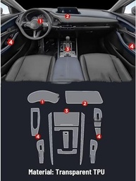 Proteção Premium para Central Multimídia Mazda CX-30 2020-2024: Película TPU Anti-Risco - imagem 3