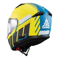 Capacete Texx Kratos Cyber Azul e Amarelo Fosco: Estilo e Segurança para Sua Pilotagem - imagem 5