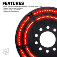 Luz de Freio Xprite Cyclone 14" para Jeep Wrangler JK/JL - Estilo e Segurança Incomparáveis - imagem 3