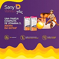 Sany D Solução Gotas Sabor Maçã Verde 10ml – Suplemento de Vitamina D - imagem 2