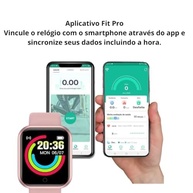 Smartwatch D20/Y68 Rosa: Notificações, Música, Saúde e Mais! - imagem 5