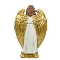 Presépio Sagrada Família com Anjo da Guarda em Resina - 22,5cm | Decoração Religiosa Elegante - imagem 3
