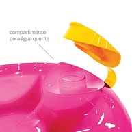 Prato Térmico com Ventosa Rosa da Buba - Mantenha as Refeições Quentes e Seguras - imagem 4