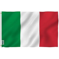 Bandeira da Itália 3x5 pés Anley Fly Breeze - Polyester Resistente, Cores Vivas e Ilhós de Latão - imagem 2