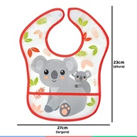 Babador com Bolso Coala Colorido da Buba - Proteção e Estilo para Bebês - imagem 3