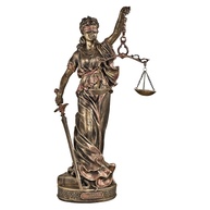 Estátua Decorativa da Deusa Themis 63cm Dourada - Simbolismo e Elegância para seu Ambiente - imagem 1