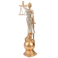 Dama da Justiça com Globo Rosê 41cm - Decore com Simbolismo e Elegância - imagem 5