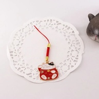 Chaveiro Gato da Sorte: Pingente para Celular - imagem 2