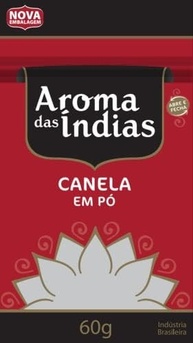 Aromas da Índia Canela Em Pó Pura 60 Gramas - imagem 2