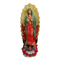 Estátua da Virgem Maria de Guadalupe 15 cm em Resina Multicor - Inspire Fé e Paz no Lar - imagem 2