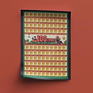 Pôster Raspável 100 Livros Imperdíveis - Quadro Literário para Amantes da Leitura - imagem 5