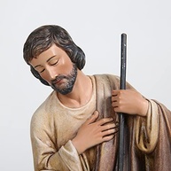 Estátua da Sagrada Família 28 cm - BC BUILDCLASSIC - Resina Pintada à Mão - imagem 4
