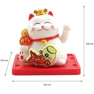 Gato da Sorte Japonês Maneki Neko com Movimento da Mão - Atrai Boa Sorte e Prosperidade - imagem 3