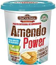 Da Colonia Amendopower Pasta De Amendoim Com Chocolate Branco Zero 450G - imagem 1