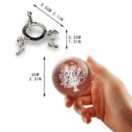 Bola de Cristal com Árvore da Vida 60mm - Decoração e Presente Simbólico - imagem 2